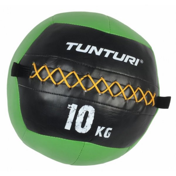 Míč pro funkční trénink TUNTURI Wall Ball - zelený 10 kg