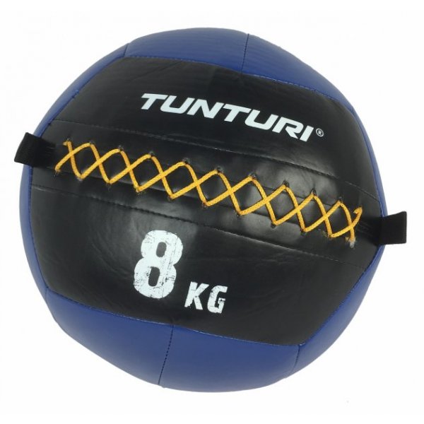 Míč pro funkční trénink TUNTURI Wall Ball - modrý 8 kg